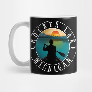 Crocker Lake Canoeing Michigan Sunset Mug